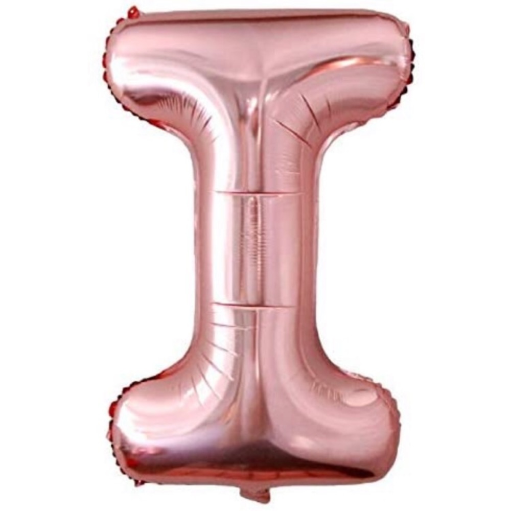 16” Letter I (i) Rose Gold Party Balloon